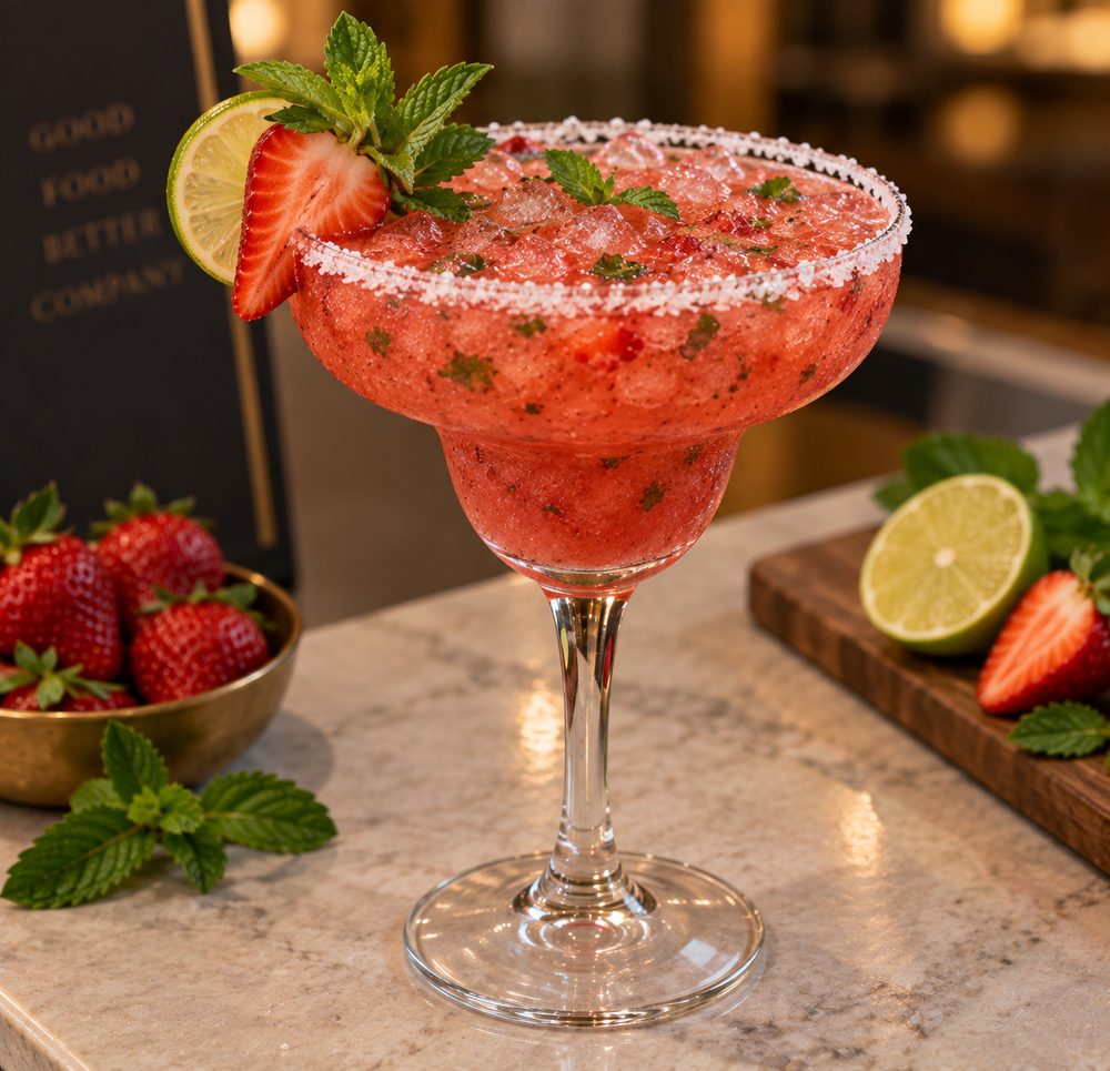 Mint & Strawberry Margarita